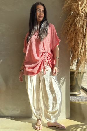 Santa Eulalia Hitch Top Washed Watermelon